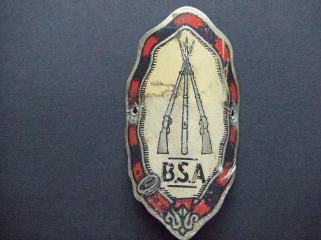 BSA brommer, motor balhoofdplaatje 15